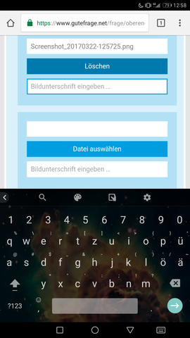 hackenmenü offen - (Android, Google, Tastatur)