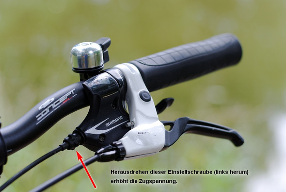 fahrrad schaltet nicht in den höchsten gang