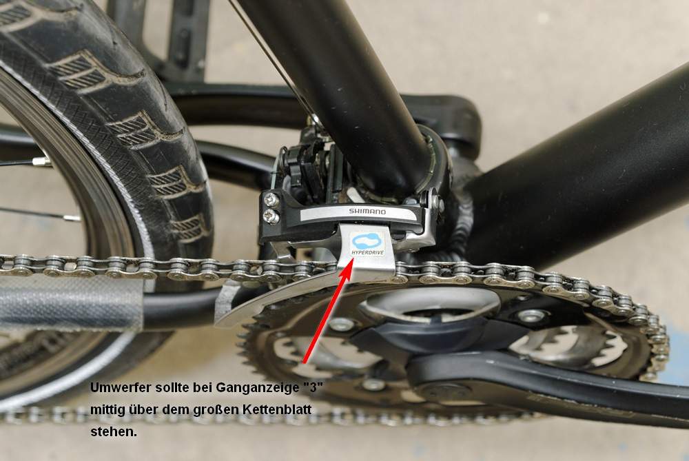 Fahrrad schaltung 21 gang einstellen Fahrrad Gangschaltung ist auf stufe 3 gang 7 aber fühlt sich an als ob