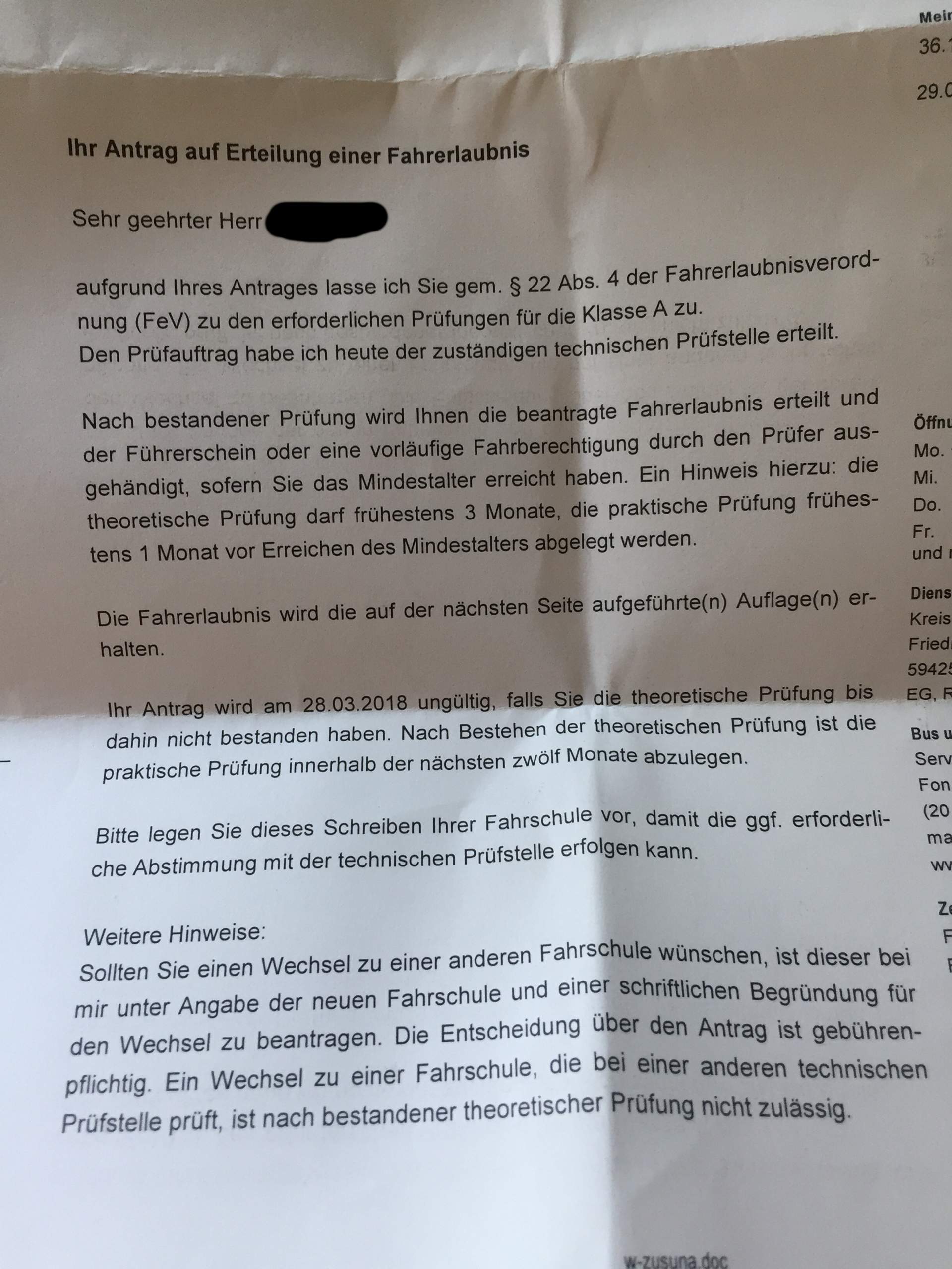 Erweiterung von B auf A, Auflagen 79.03 und 79.04? (Führerschein, Motorrad, Fahrschule)