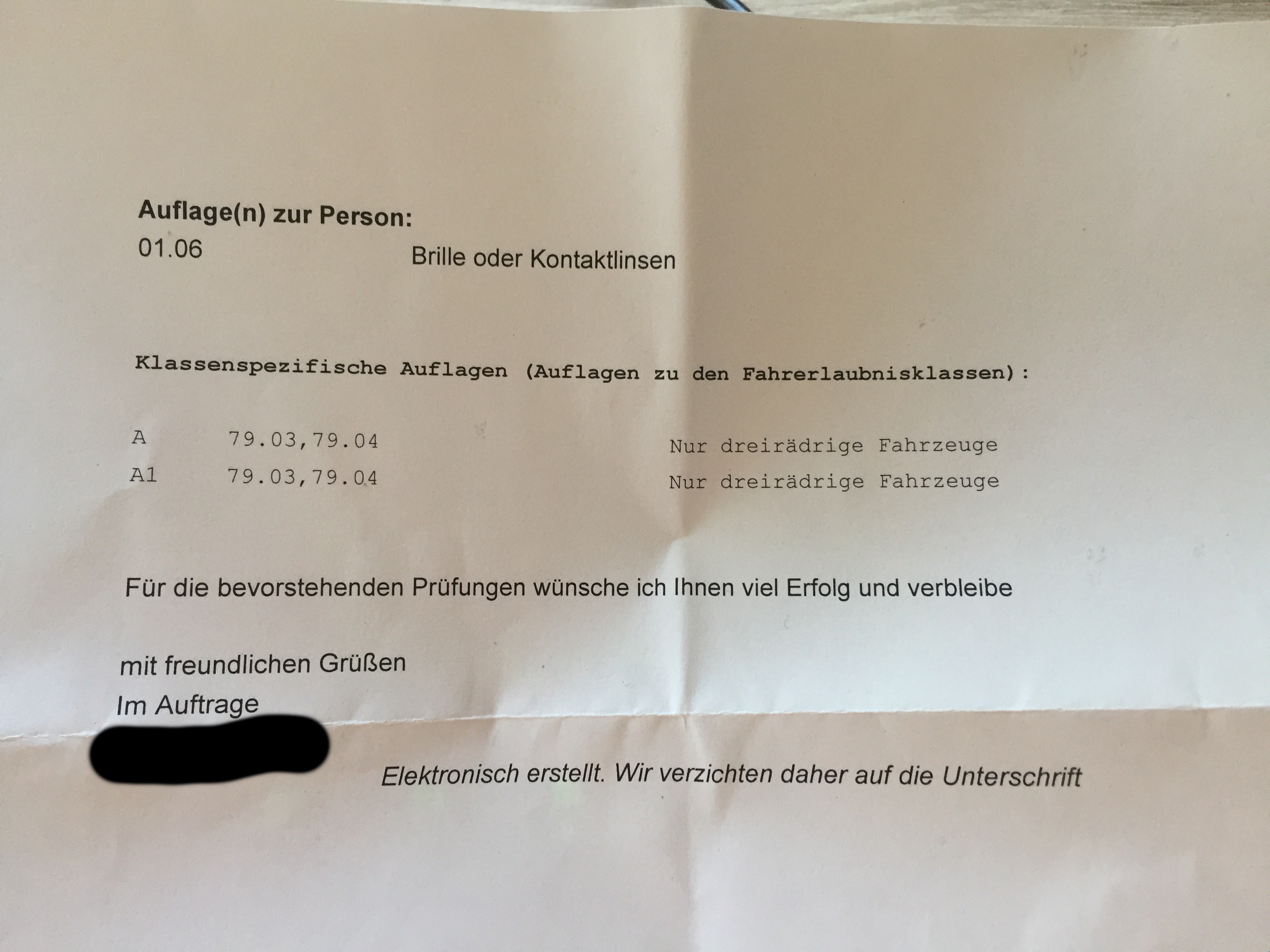 Erweiterung von B auf A, Auflagen 79.03 und 79.04? (Führerschein, Motorrad, Fahrschule)