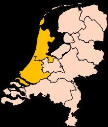 Nordholland und Südholland im Staatsgebiet der Niederlande - (Länder, Rechtschreibung, Niederlande)