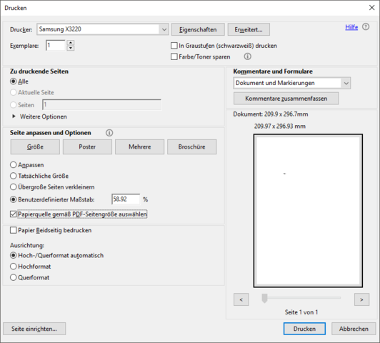 Wie Kann Man Ein Worddokument In Einer Bestimmter Grosse Drucken Microsoft Word
