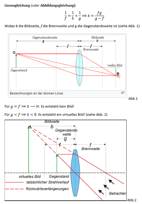 Bildentstehung An Sammellinsen Arbeitsblatt Was gilt bei der Bildentstehung an Sammellinsen für g=f und g