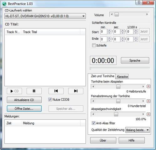 Audio wiedergabe programm Audio wiedergabe programm