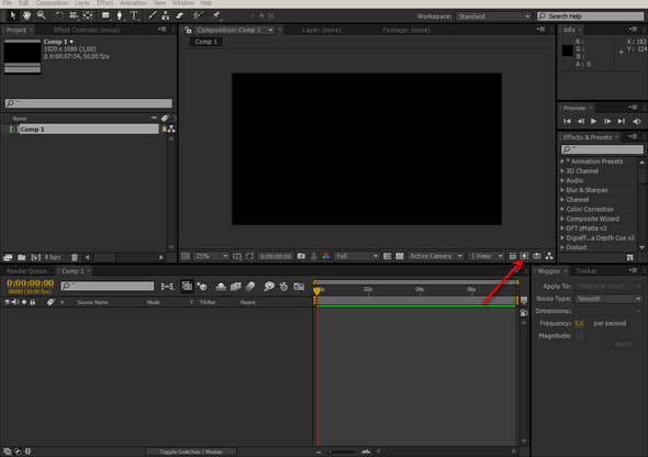 Adobe After Effects Hintergrund Verpixelt Unscharf Fehler Bug