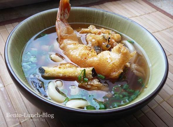 Tempura in Udon-Suppe - (kochen, Beilage, Dip)