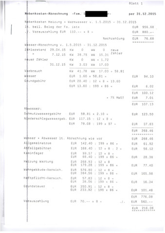 Nebenkostenabrechnung Vollig Falsch Nachforderung 380 Pruffrist Von 4 Wochen Abgelaufen Nachforderung Zahlen Oder Nicht Recht Gesetz Wohnung