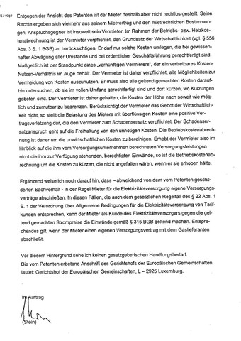 §556 kommt zur Anwendung bei zu teuren Energieanbietern - (Kündigung, Mietwohnung, Nebenkostenabrechnung)