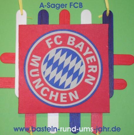 A-Sager Fußballfan FCB von www.basteln-rund-ums-jahr.de - (schenken, Vatertag)