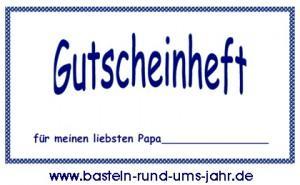 Vorlage Gutschein Vatertag von www.basteln-rund-ums-jahr.de - (Kinder, basteln, Vatertag)