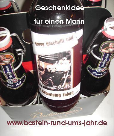 Geschenk für einen Mann von www.basteln-rund-ums-jahr.de - (Muttertag, vatertag)