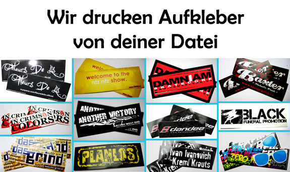 Sticker Drucken Online Online Shop Fan Aufkleber