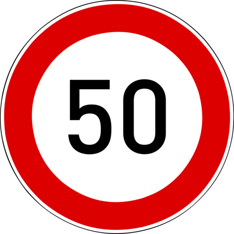 50km/h - (Auto, Strafe, Blitzer)