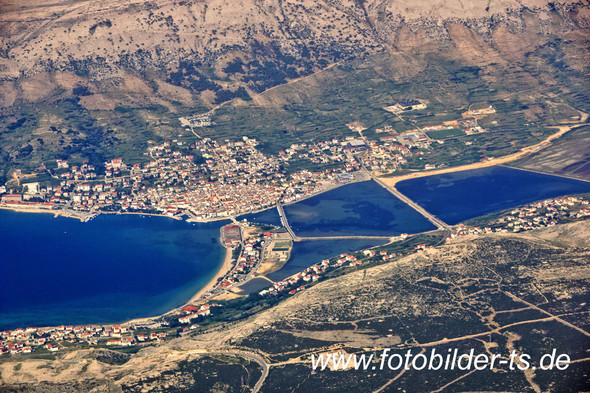 Stadt Pag auf der Insel Pag - (Urlaub, Reise, Länder)