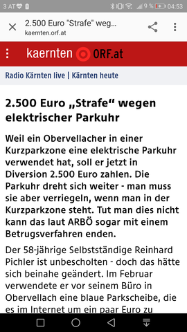 - (Recht, Auto, Parkscheibe)