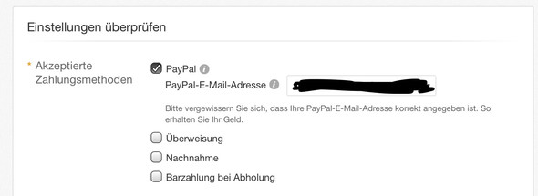  - (PayPal, Zahlung)