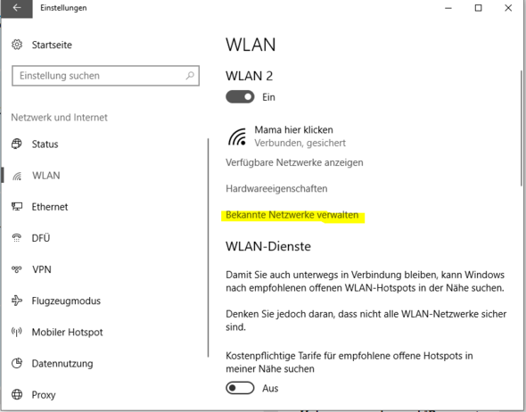  - (Computer, WLAN, Windows 10)