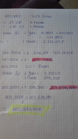 Zinsrechnung - (Mathematik, textaufgabe)