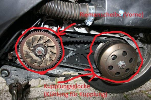 Riemenscheibe/Keilriemen/Kupplungsglocke - (Roller, Mofa, Tuning)