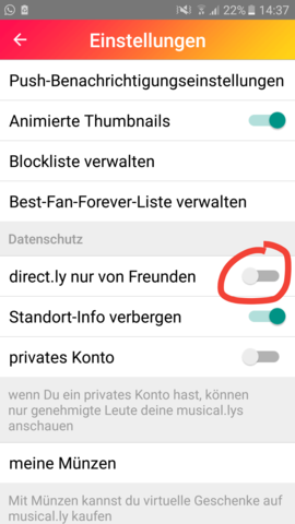 - (Internet, Freizeit, Musically)