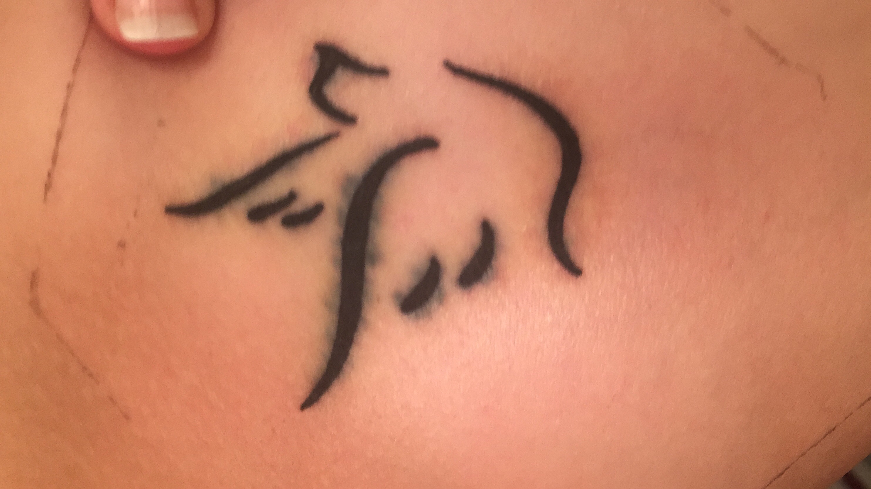 Tattoo verlaufen geht das wieder weg? (Körperschmuck)