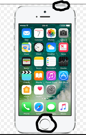 Diese beiden knöpfe musst du gedrückt halten - (Handy, Technik, iPhone)