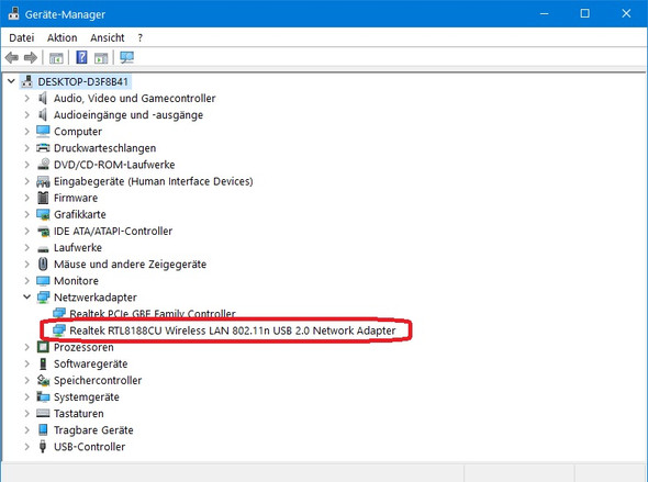 Gerätemanager, Netzwerkadapter, WLAN - (Computer, Spiele und Gaming, Windows 10)