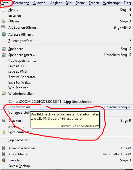 GIMP .xcf Dateien mit Windows vorschauen? (Vorschau, Dateityp)