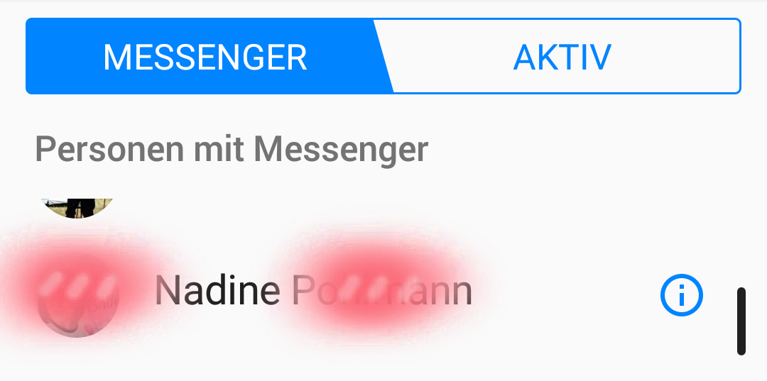 Im FB Messenger werden fremde Leute angezeigt, wie krieg ich das weg? (Freizeit, Facebook