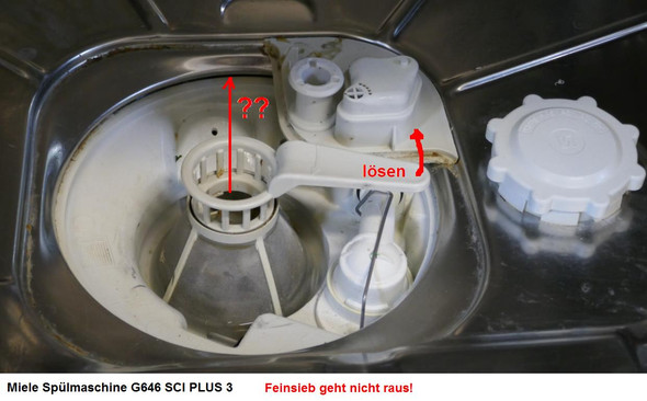 Miele Geschirrspüler Sieb entfernen? (Technik)