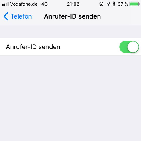 Die Anrufer ID-Senden.  - (Handy, Smartphone, iPhone)