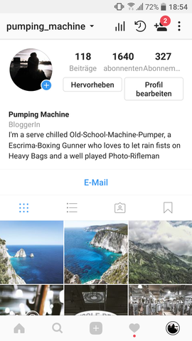 Hauptseite - (Instagram, Account, Medien)