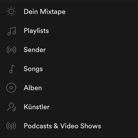 Hier, falls du noch nicht weißt, wo sich "Podcasts & Video Shows" befindet :) - (Spotify, Podcast, Jan Böhmermann)