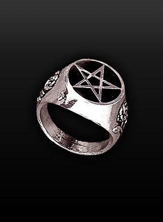 ring with pentagramm - (Religion, Wikipedia, Okkultismus)