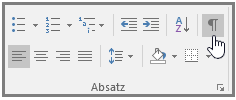 Absatzmarke - (Microsoft Word, Abbildung)