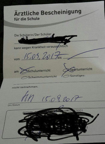 Was Bedeutet Das Beim Attest Arzt Krank