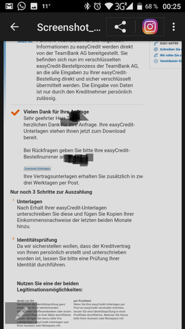 Easycredit Kleinkredit Kredit Schufa