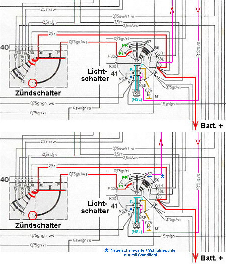 Kann man den Lichtschalter eines Porsche Boxster 986 S zerlegen, um