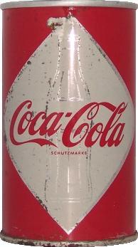 Coca-Cola Dose ca. 1965 - (Getränke, Cola, Fanta)