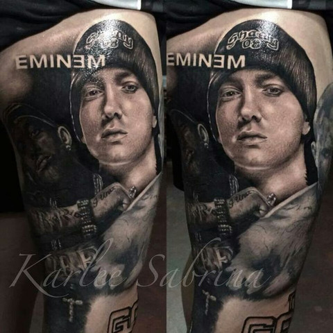 - (Rap, Tattoo, Eminem)