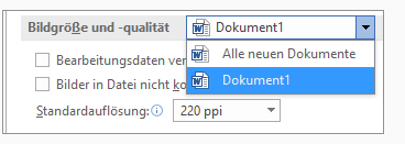 Bildgöße/-qulität ändern - (Word, Word für Max)