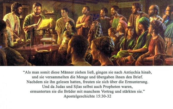 Eine der Zusammenkünfte der ersten Christenversammlungen - (Religion, Wissen, Kunst)