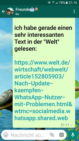 Internet Seite für iPhone Probleme mit WhatsApp - (Handy, Smartphone, WhatsApp)