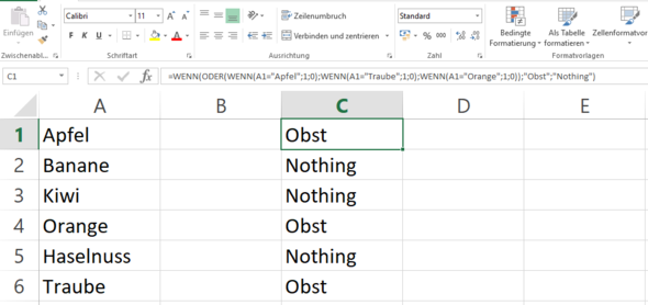 Lösung - (Text, Excel)