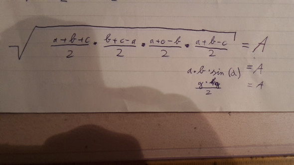 - (Mathe, Dreieck, Fläche)