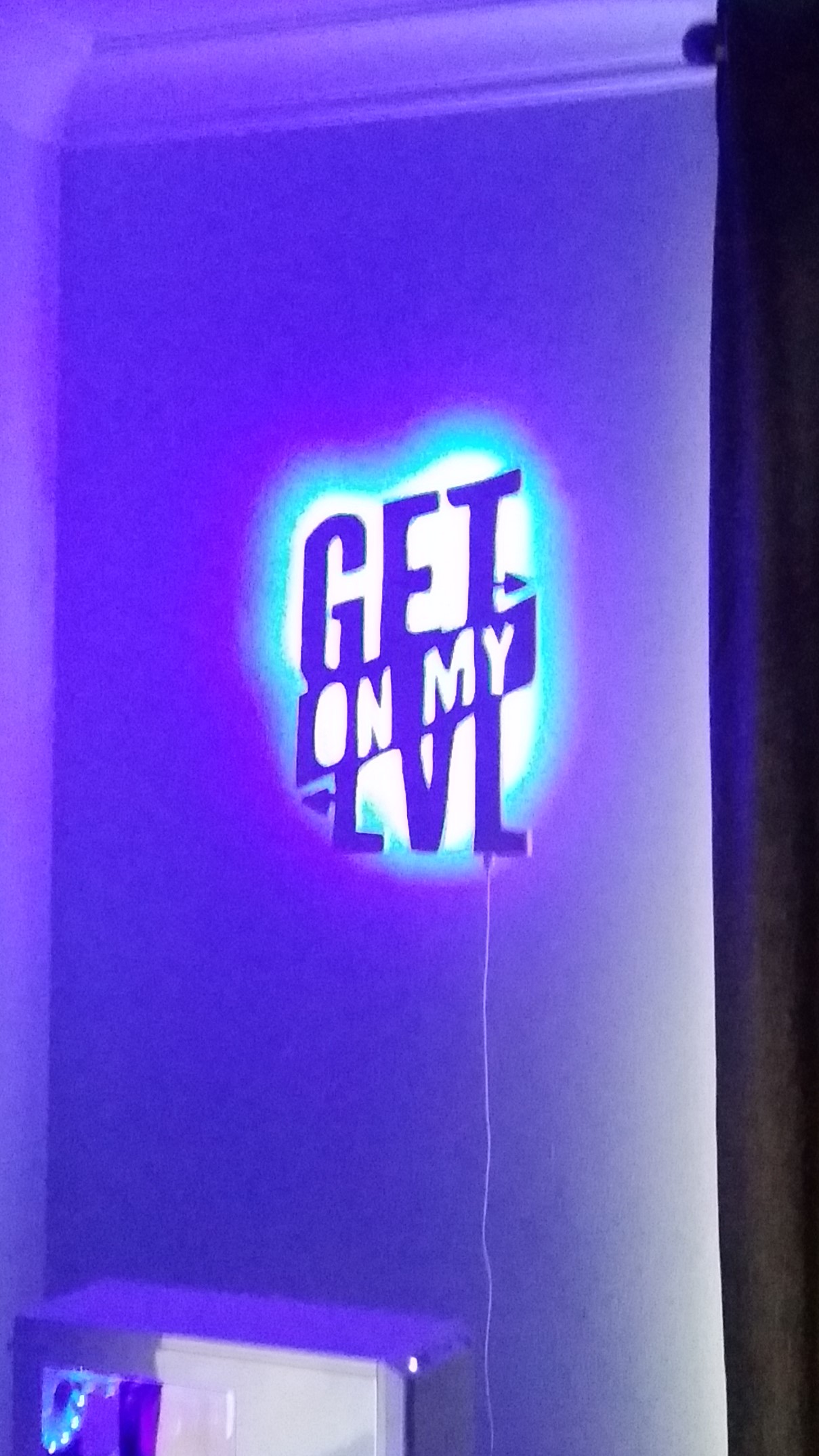 Get On My Lvl Led Schild