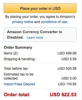 - (Amazon, USA, Zoll)