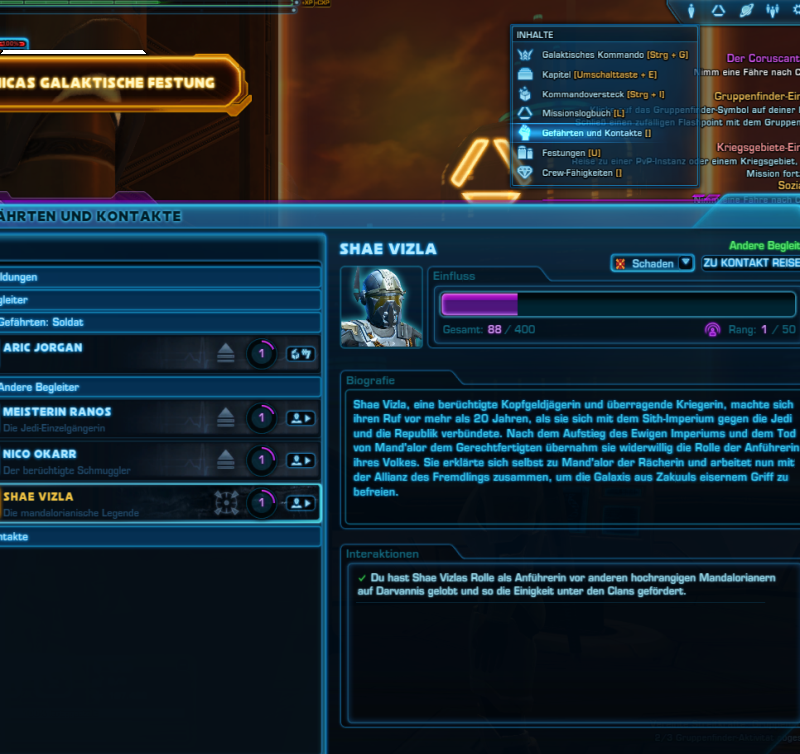 Swtor begleiter auswählen? (PC, Spiele und Gaming, Gaming)
