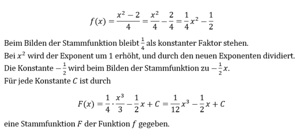 F X 2 4 Wie Lautet Stammfunktion Und Kommt Man Da Hin Stammfunktion Schule Mathe Mathematik